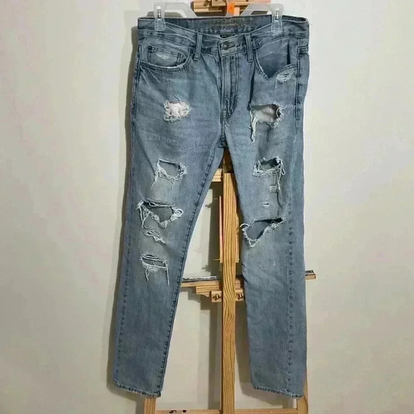 American Eagle Outfitters Other - American Eagle Outfitters Made To Last Slim Distressed Mens light wash Jeans Siz